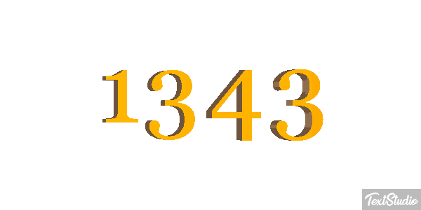 1343 Text effect
