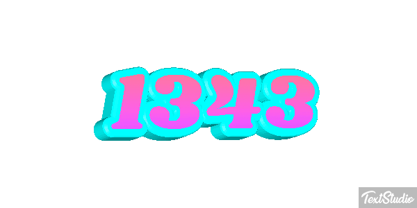 1343 Text effect