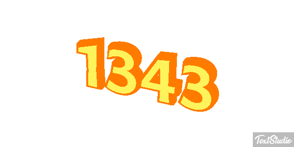 1343 Text effect