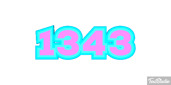 1343 Text effect