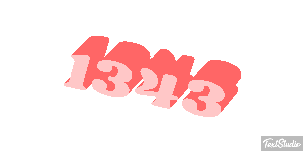 1343 Text effect