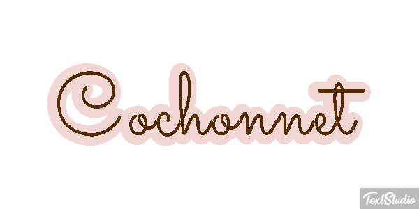 Cochonnet Effet de texte