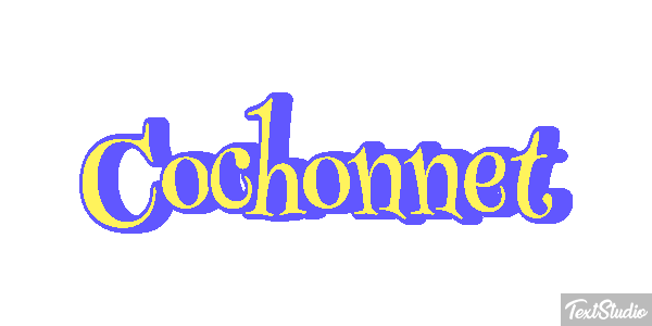 Cochonnet Effet de texte