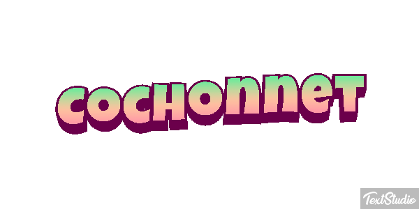 Cochonnet Effet de texte
