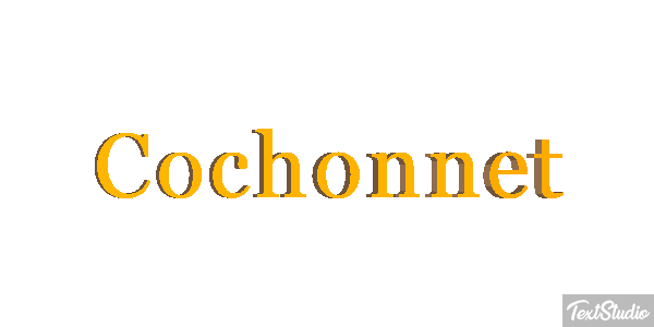 Cochonnet Effet de texte