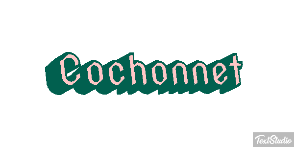 Cochonnet Effet de texte