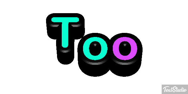 Too Text effect