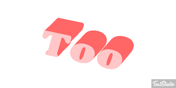 Too Text effect