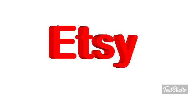 Etsy Effet de texte
