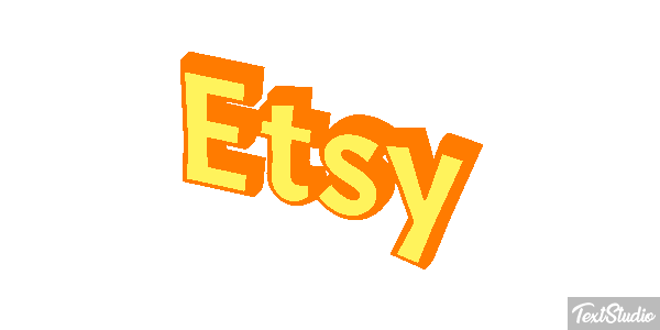 Etsy Effet de texte