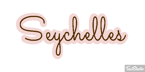 Seychelles Texteffekt