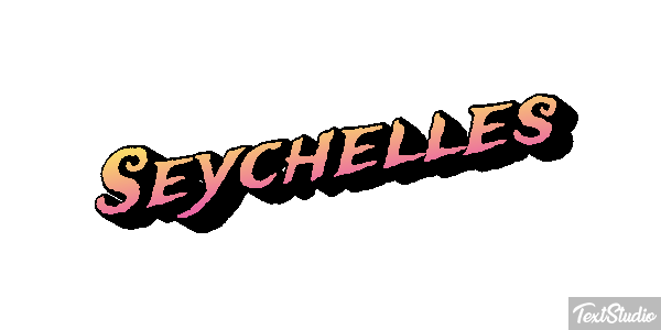 Seychelles Texteffekt