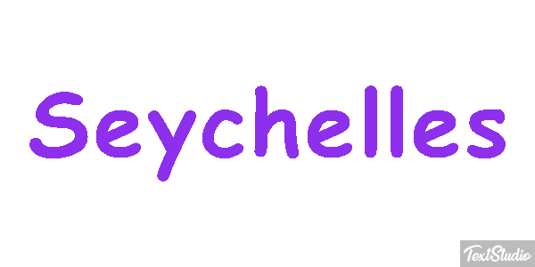 Seychelles Texteffekt