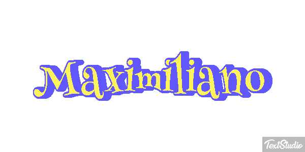 Maximiliano Efecto de texto