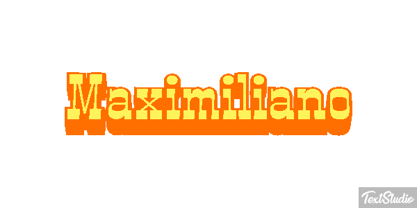 Maximiliano Efecto de texto