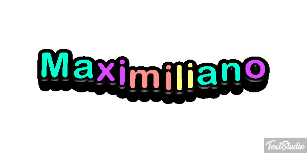 Maximiliano Efecto de texto