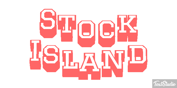 Stock Island Effetto testo
