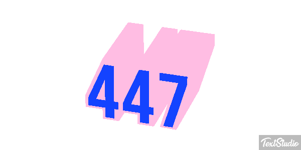 447 Metin efekti