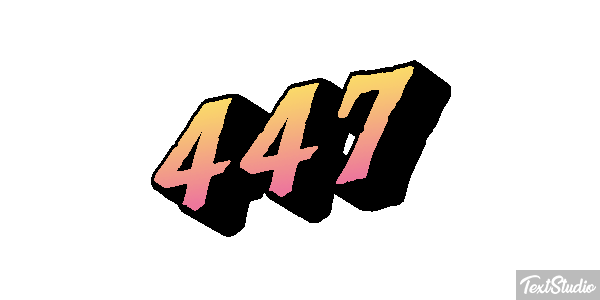 447 Metin efekti