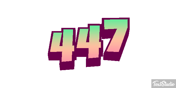 447 Metin efekti