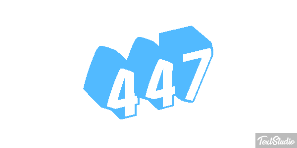 447 Metin efekti