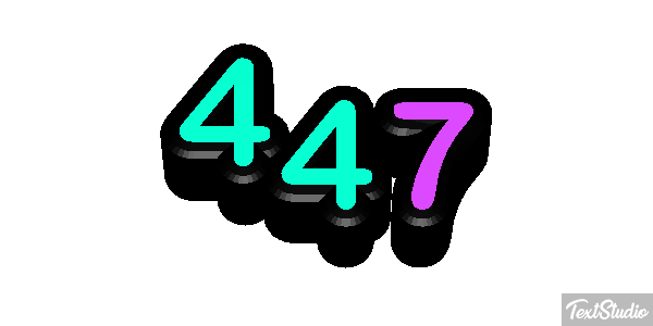 447 Metin efekti