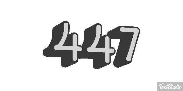 447 Metin efekti