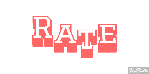 Rate Efecto de texto