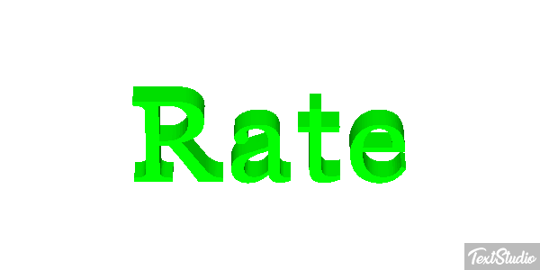 Rate Efecto de texto