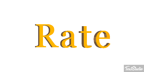 Rate Efecto de texto