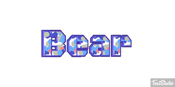 Bear Text effect
