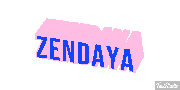Zendaya Text effect