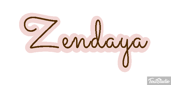 Zendaya Text effect
