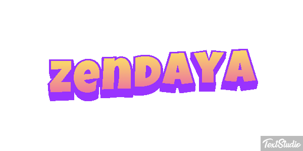 Zendaya Text effect
