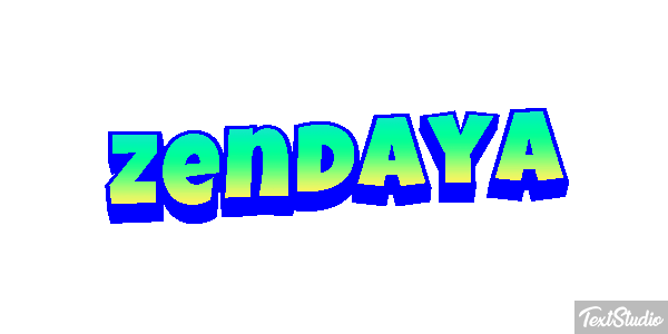 Zendaya Text effect