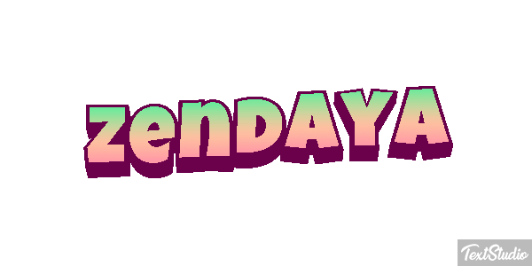 Zendaya Text effect