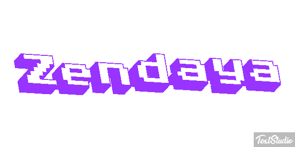 Zendaya Text effect