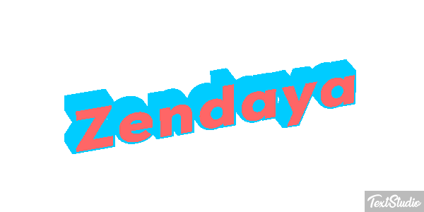 Zendaya Text effect