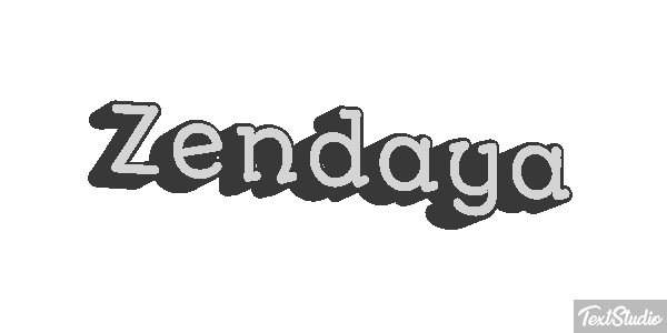 Zendaya Text effect
