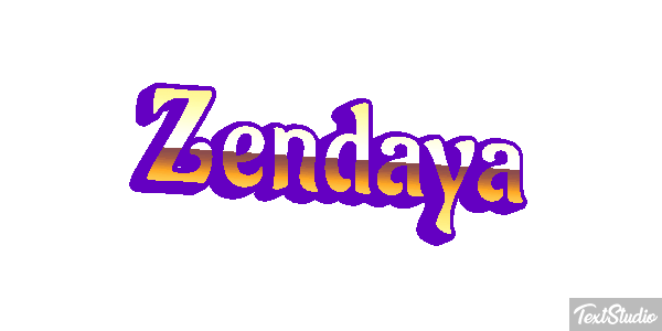 Zendaya Text effect