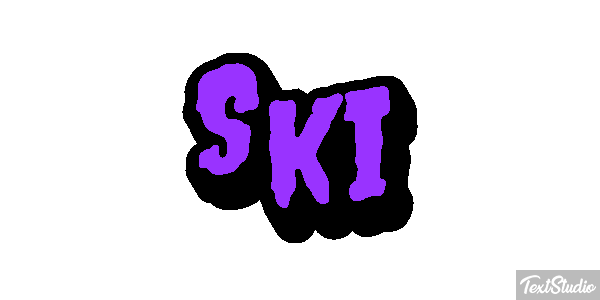 Ski Effet de texte