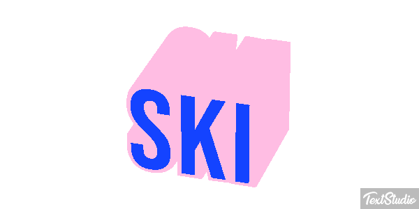 Ski Effet de texte