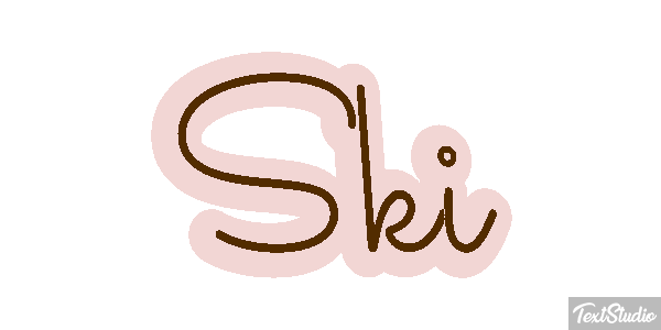 Ski Effet de texte