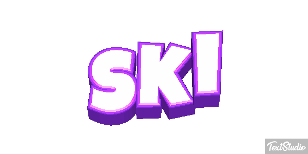 Ski Effet de texte