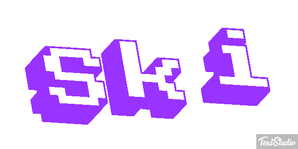 Ski Effet de texte