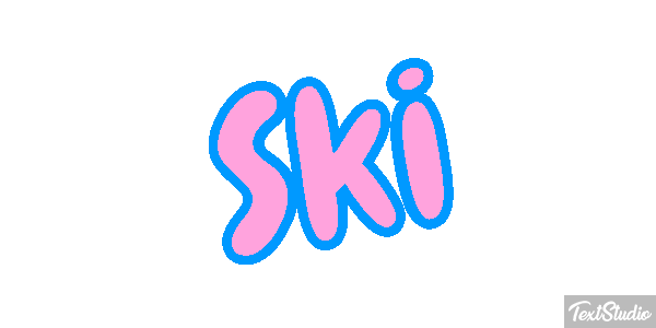 Ski Effet de texte