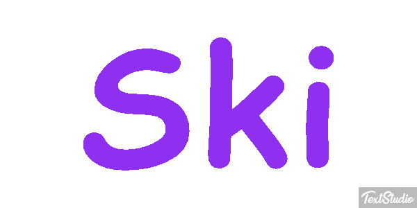 Ski Effet de texte