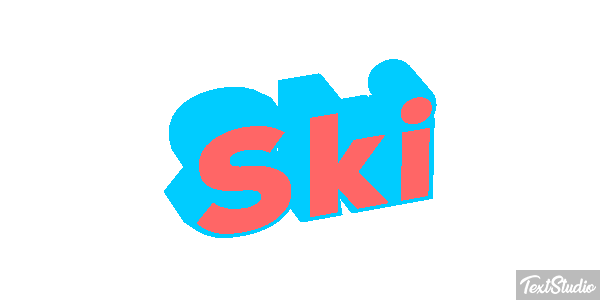 Ski Effet de texte