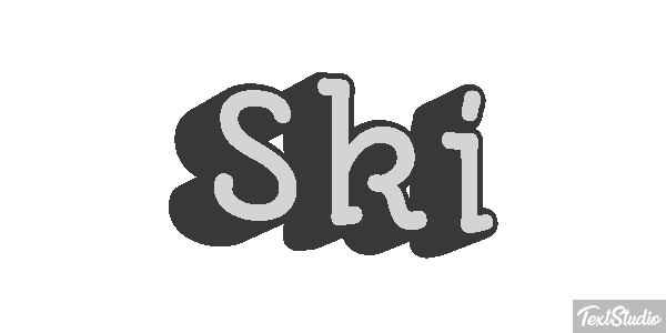 Ski Effet de texte