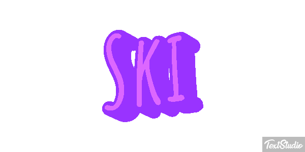 Ski Effet de texte